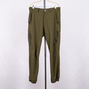 DRAKE Waterfowl Men's Stretch Cargo Tech Pants Olive Green SZ 34 DW1584 Outdoor